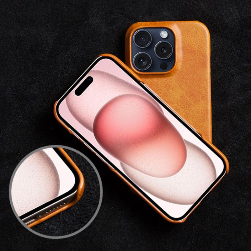 Coque iPhone 16 Pro Effet Cuir