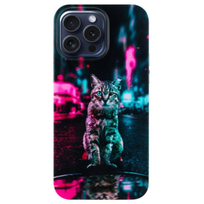 Coque iPhone 16 Pro Max Chat au Feu Tricolore