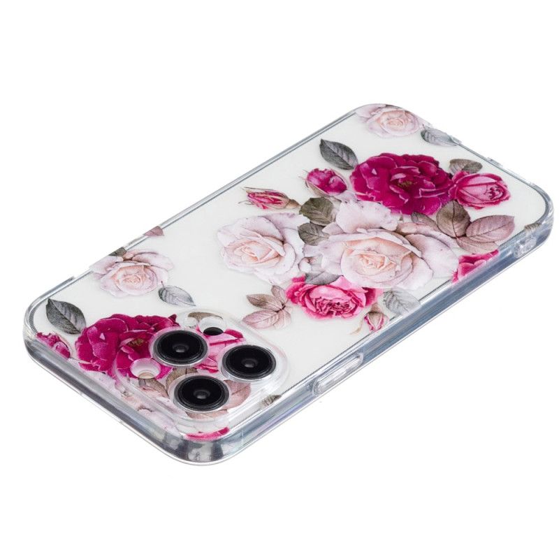 Coque iPhone 16 Pro Max Pivoines Colorées