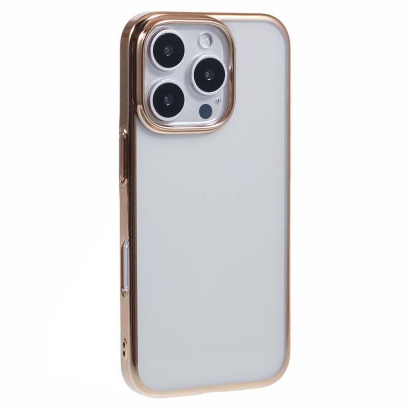 Coque iPhone 16 Pro Max Rebord Effet Métal X-LEVEL