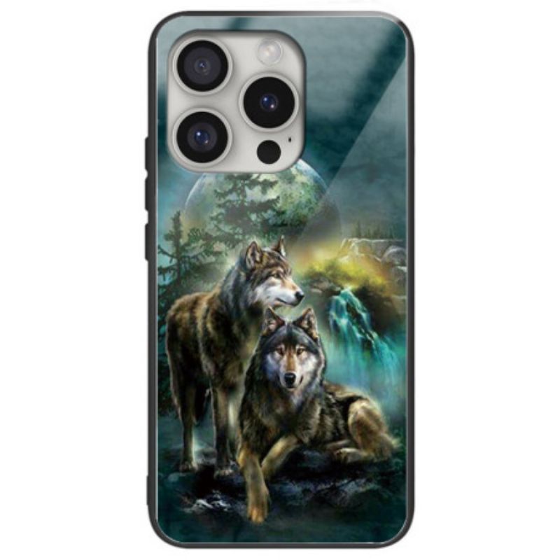 Coque iPhone 16 Pro Max Verre Trempé loups