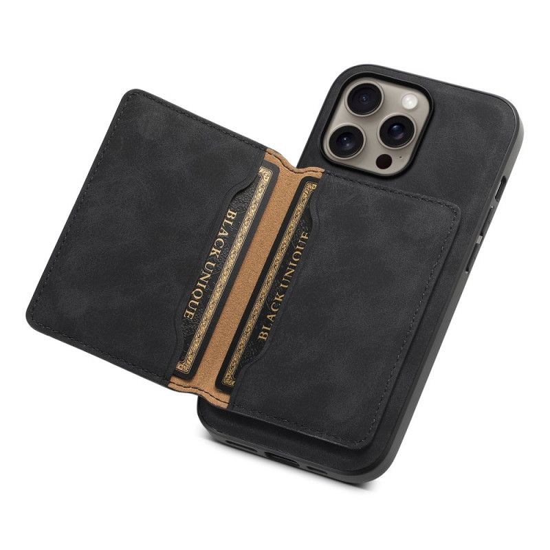 Coque iPhone 16 Pro Porte-Cartes Magnétique Détachable