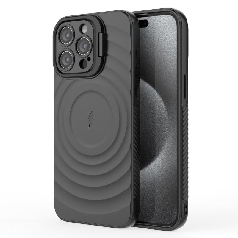 Coque iPhone 16 Pro Texture Ondulée Magnétique