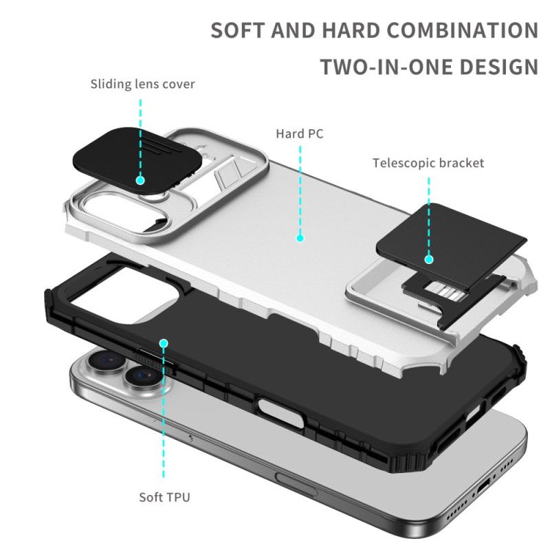 Coque iPhone 16 Protecteur Camera et Support