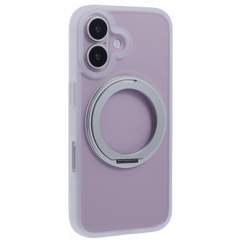 Coque iPhone 16 Support Intégré et Porte-Anneau Rotatif