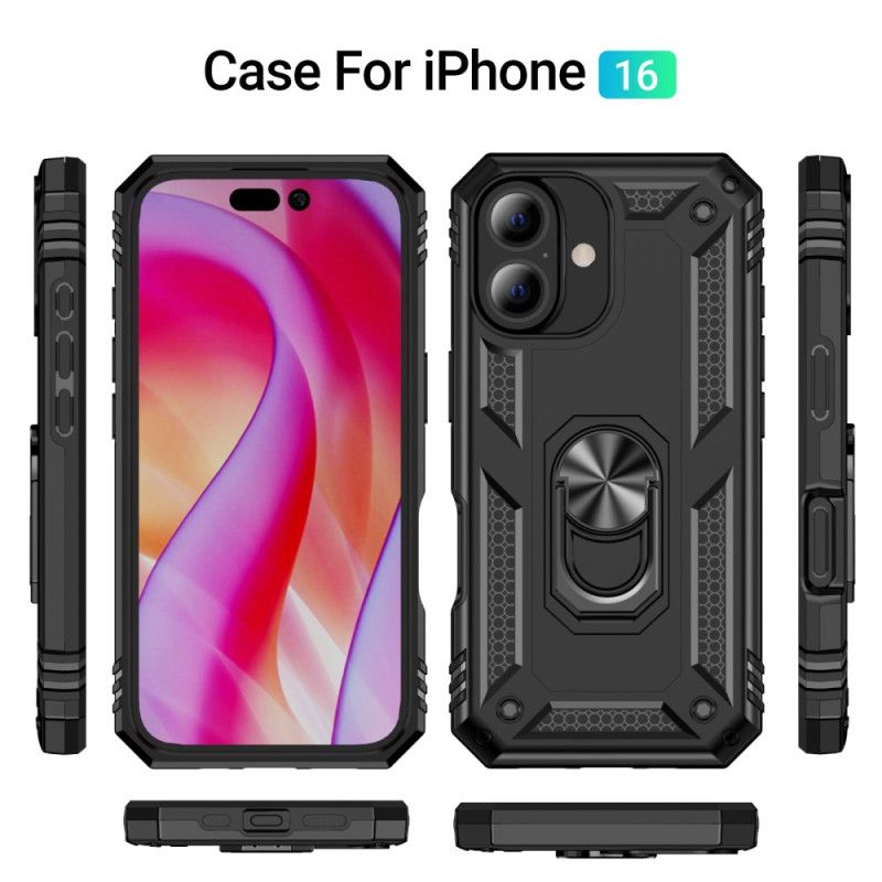 Coque iPhone 16 Support Rotatif Intégré