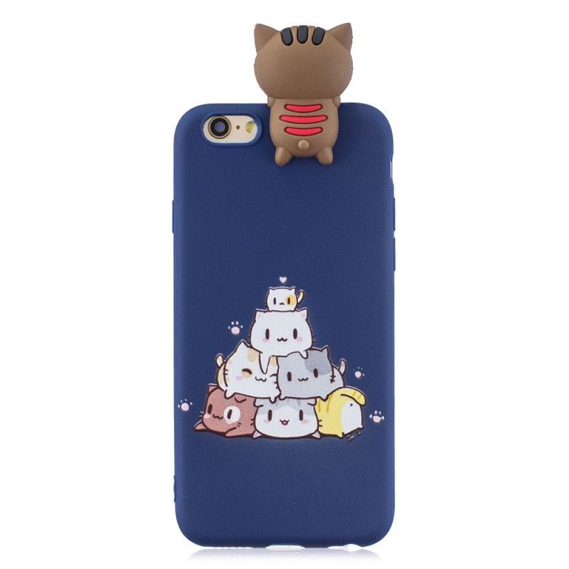 Coque iPhone 6/6s Chats 3d