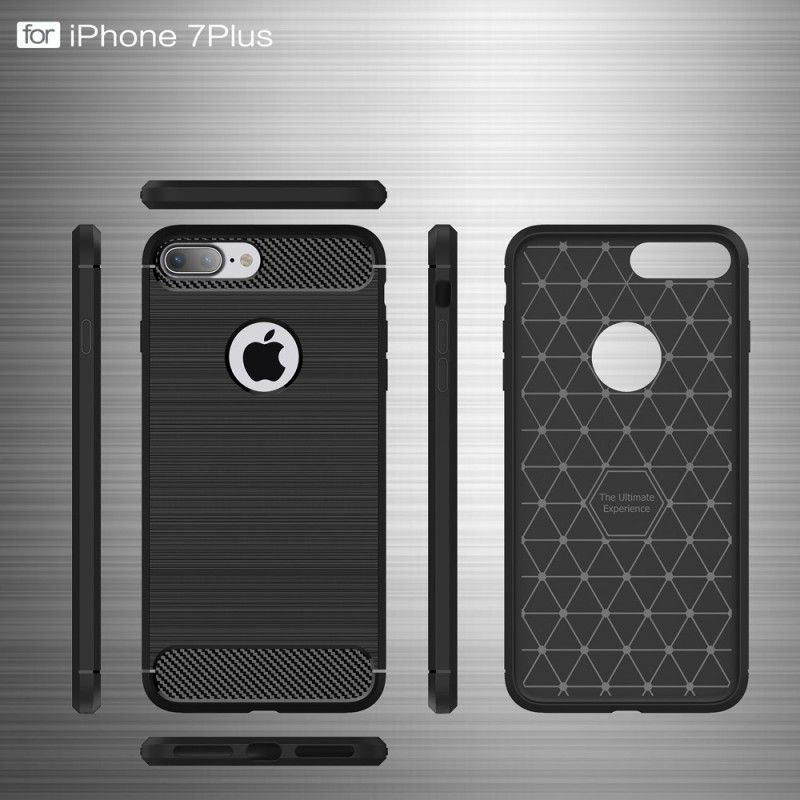 Coque iPhone 7 Plus / 8 Plus Ultra Fibre Carbone Brossée