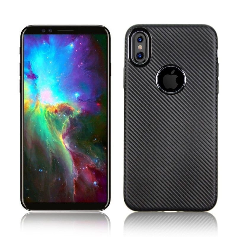 Coque iPhone X Fibre Carbone