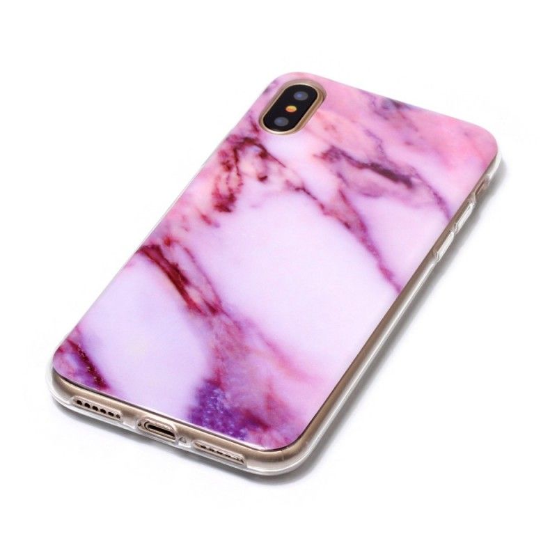 Coque iPhone X Marbre