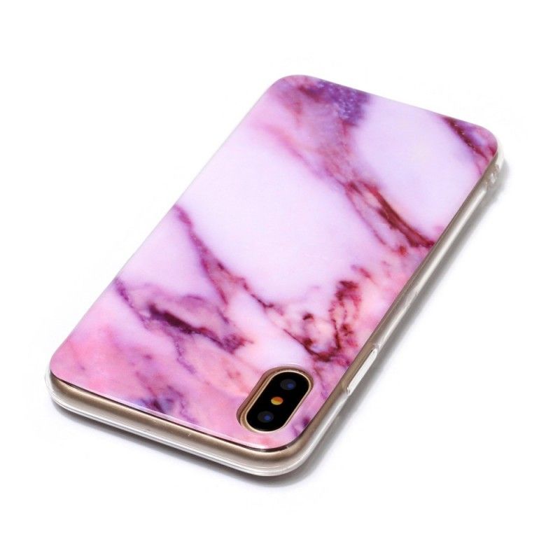 Coque iPhone X Marbre