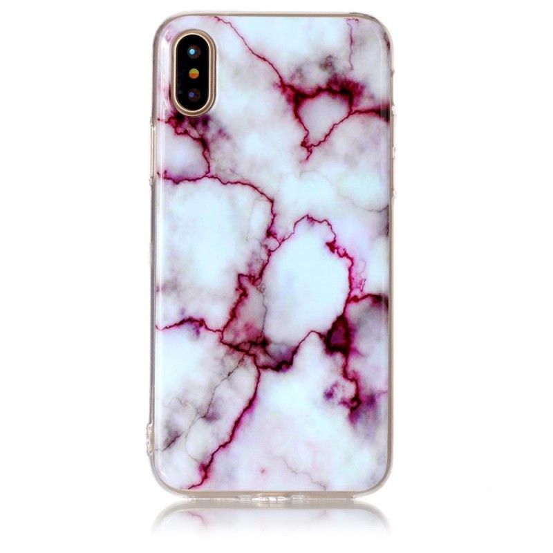 Coque iPhone X Marbre