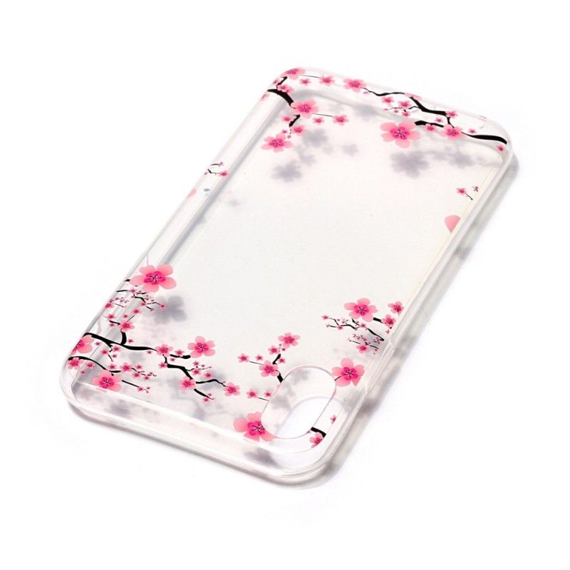 Coque iPhone X Transparente Arbre Fleuri