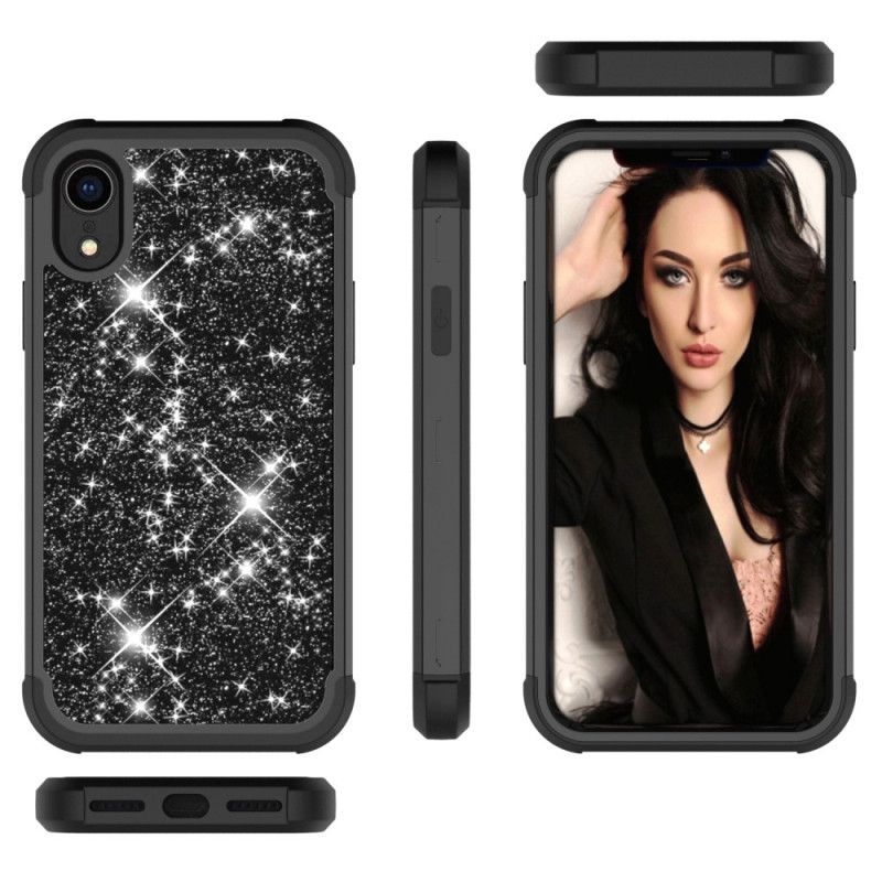 Coque iPhone Xr Hybride Paillettes