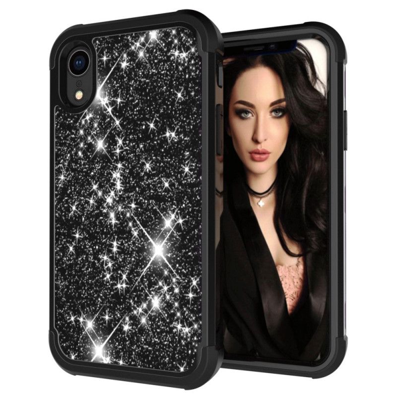 Coque iPhone Xr Hybride Paillettes