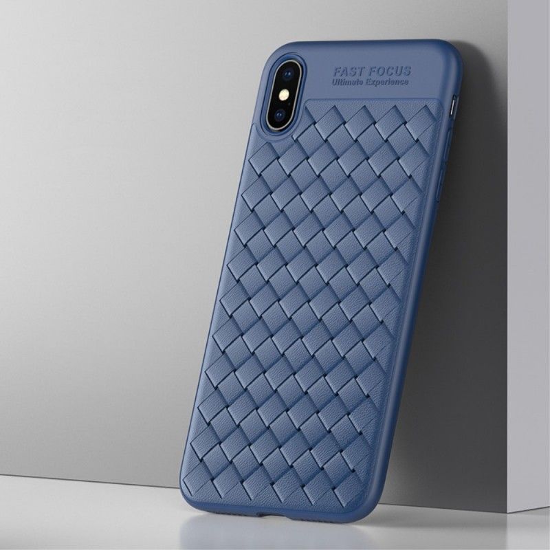 Coque iPhone Xs Max Usams Tissée Luxe