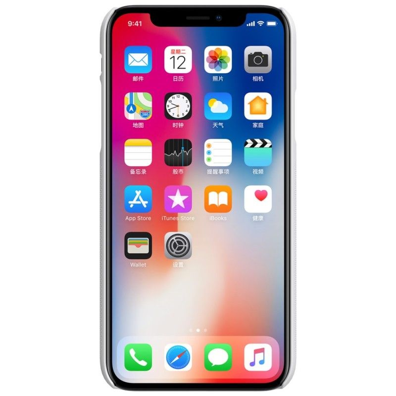 Coque iPhone Xs Rigide Givré Nillkin