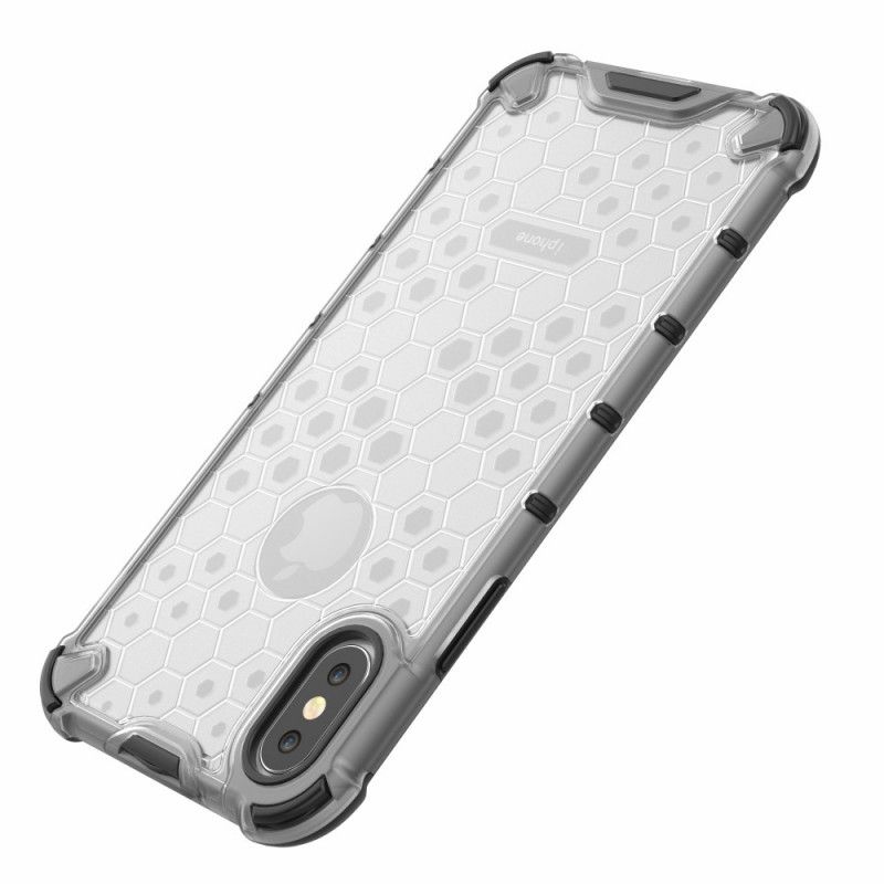 Coque iPhone Xs Style Nid D'abeille