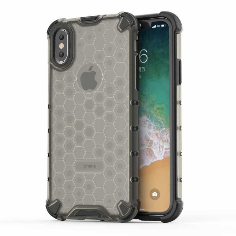 Coque iPhone Xs Style Nid D'abeille