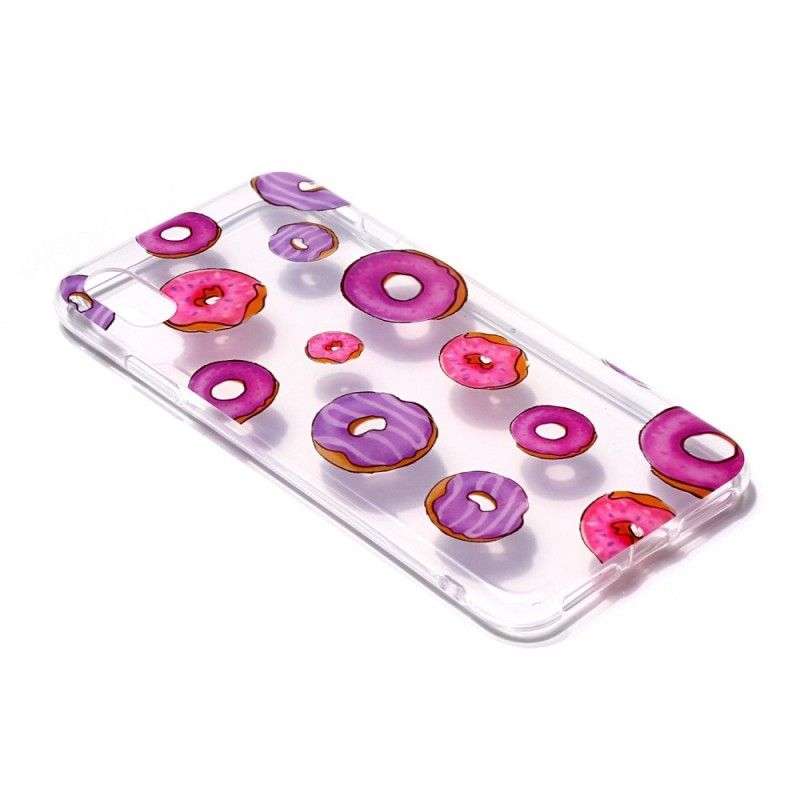 Coque iPhone Xs Transparente Fan De Donuts