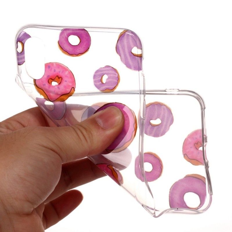 Coque iPhone Xs Transparente Fan De Donuts