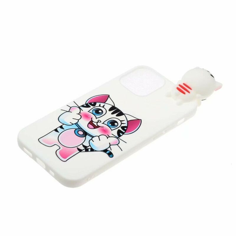 Coque Pour iPhone 13 Mini 3d Chat Fun