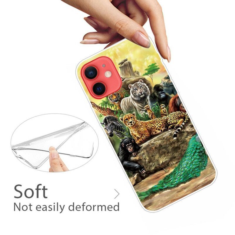 Coque Pour iPhone 13 Mini Animaux Safari