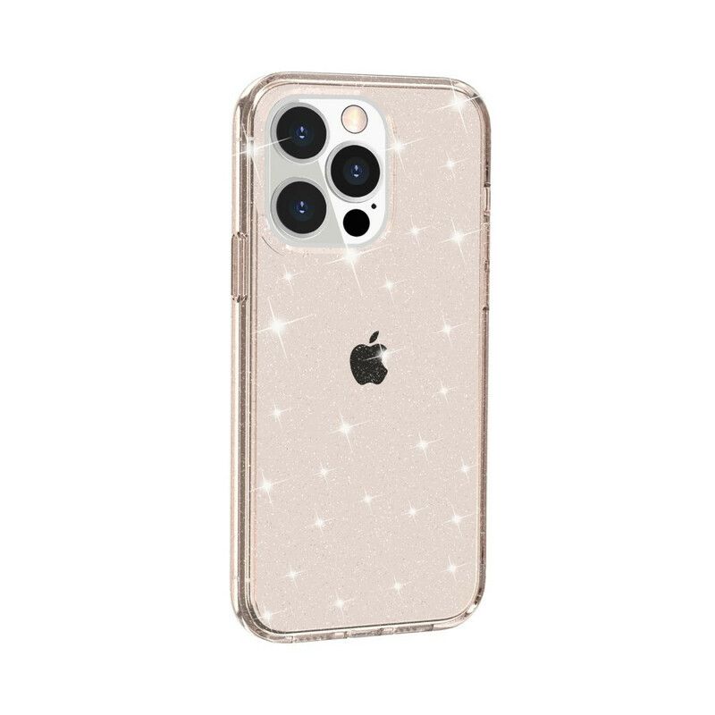 Coque Pour iPhone 13 Pro Max Transparente Paillettes