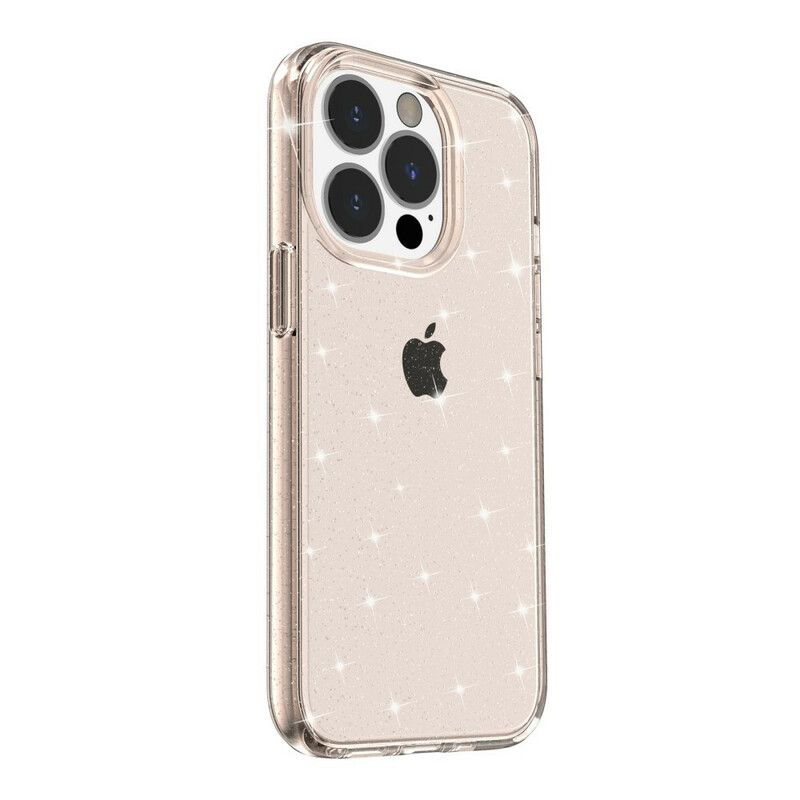 Coque Pour iPhone 13 Pro Max Transparente Paillettes