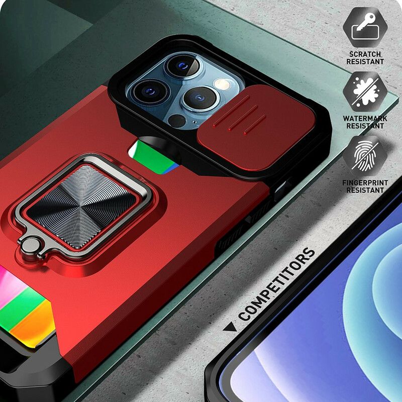 Coque Pour iPhone 13 Pro Multi-fonctionnelle Protège-lentilles