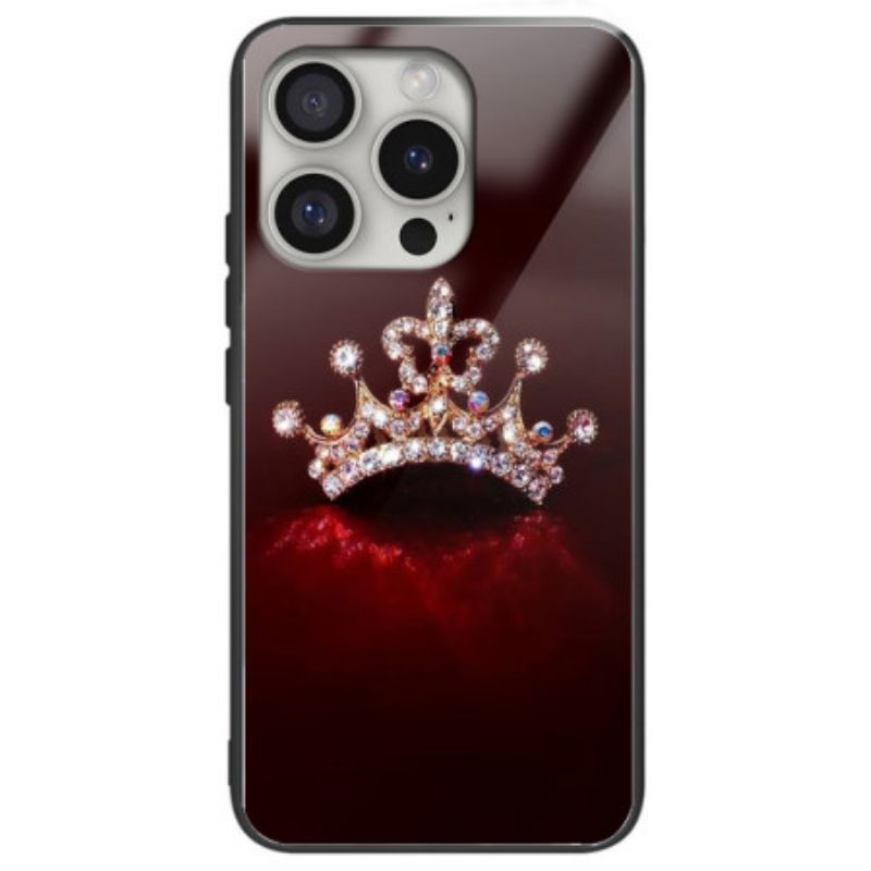 Coques iPhone 16 Pro Verre Trempé Couronne de Diamants