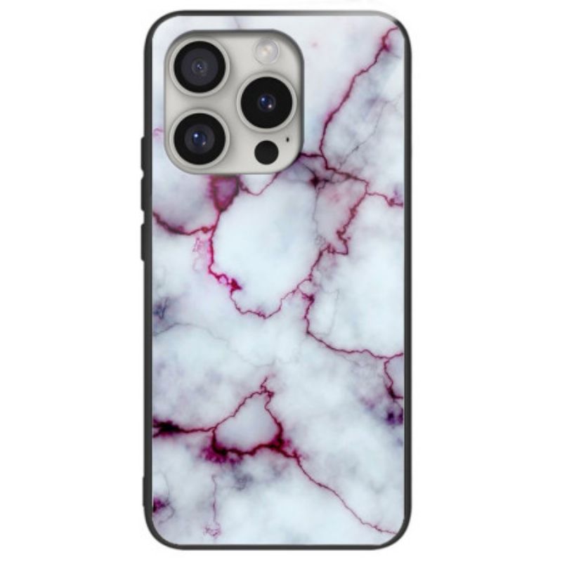 Coques iPhone 16 Pro Verre Trempé Marbre Violet