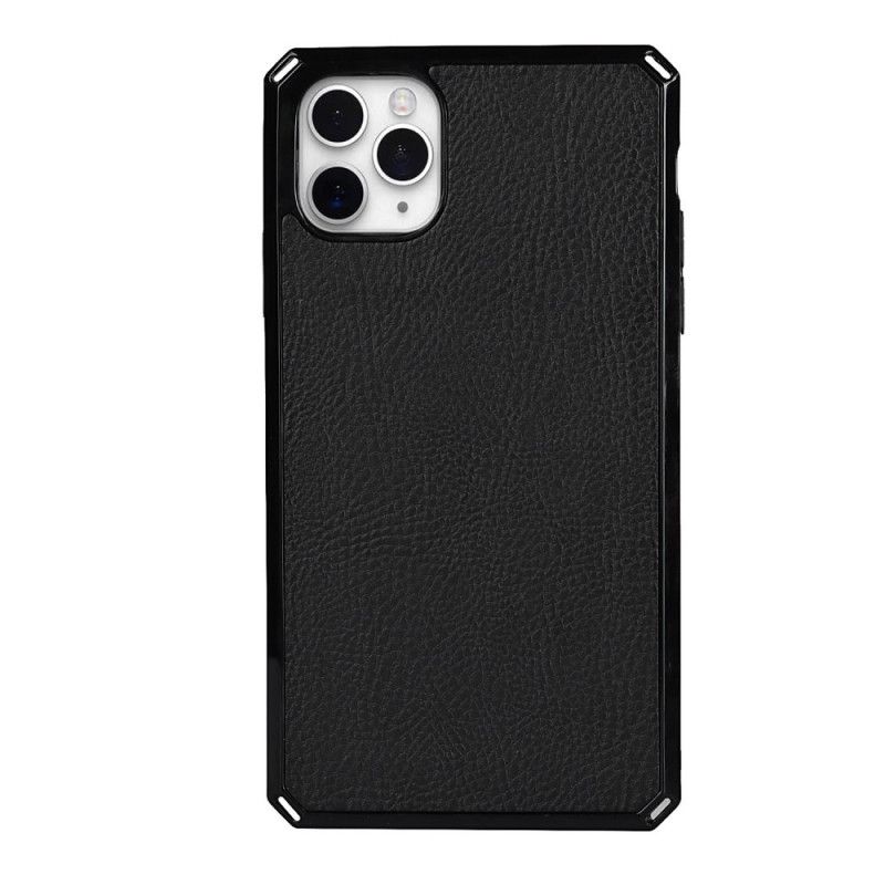 Flip Cover iPhone 11 Pro Max Cuir Litchi Véritable Coque Détachable