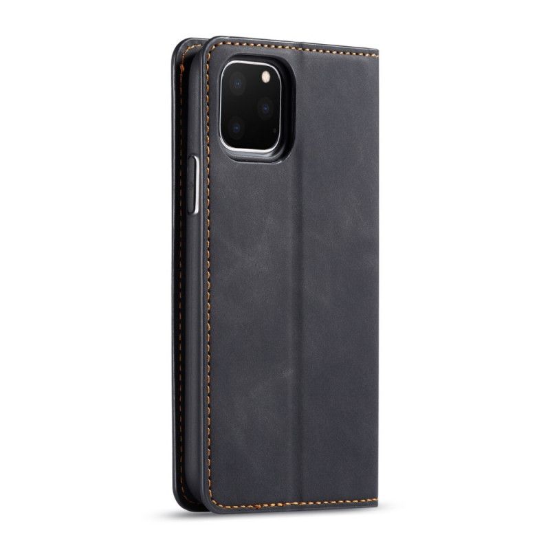 Flip Cover iPhone 11 Pro Max Effet Cuir Forwenw