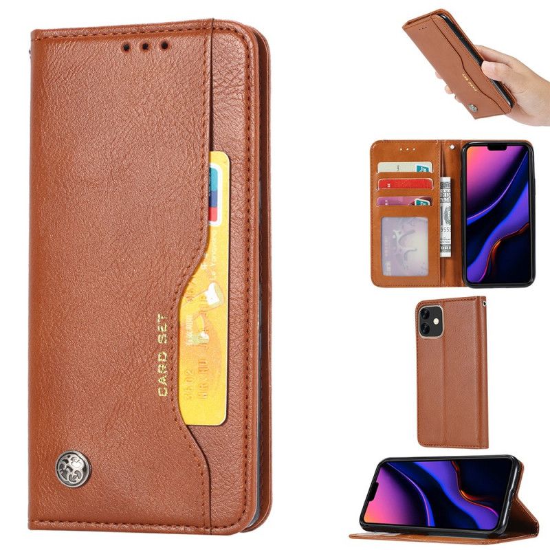 Flip Cover iPhone 11 Simili Cuir Porte-cartes