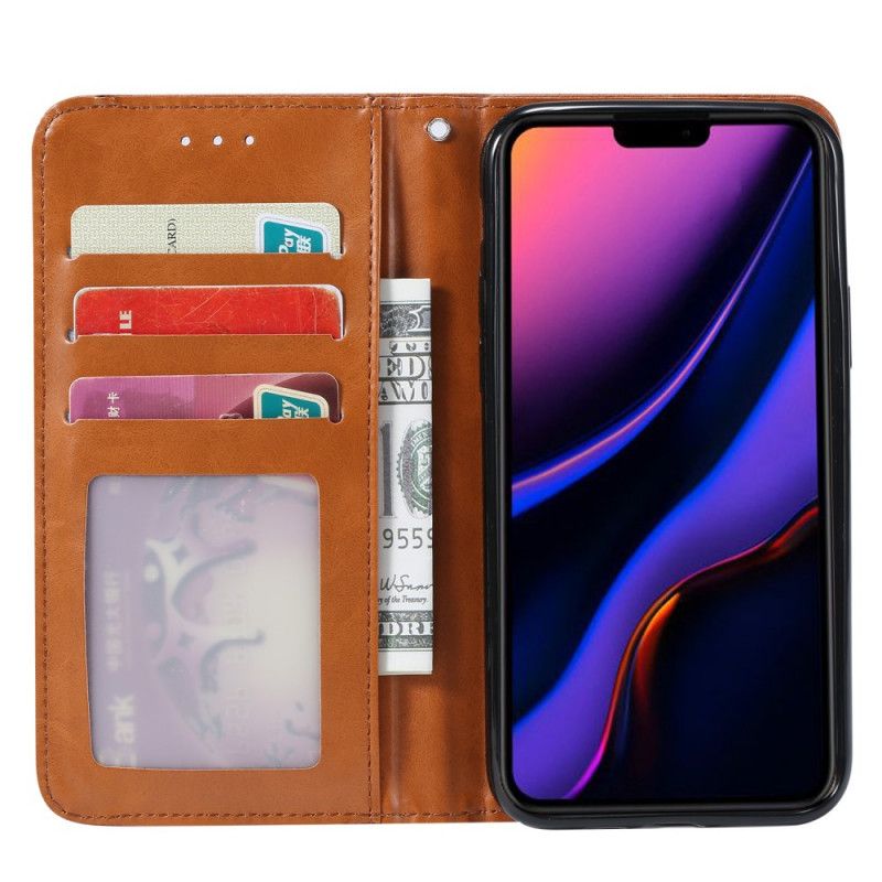 Flip Cover iPhone 11 Simili Cuir Porte-cartes