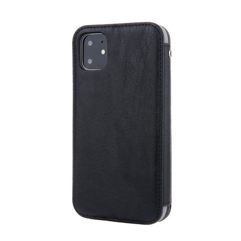 Flip Cover iPhone 11 Style Cuir Finesse