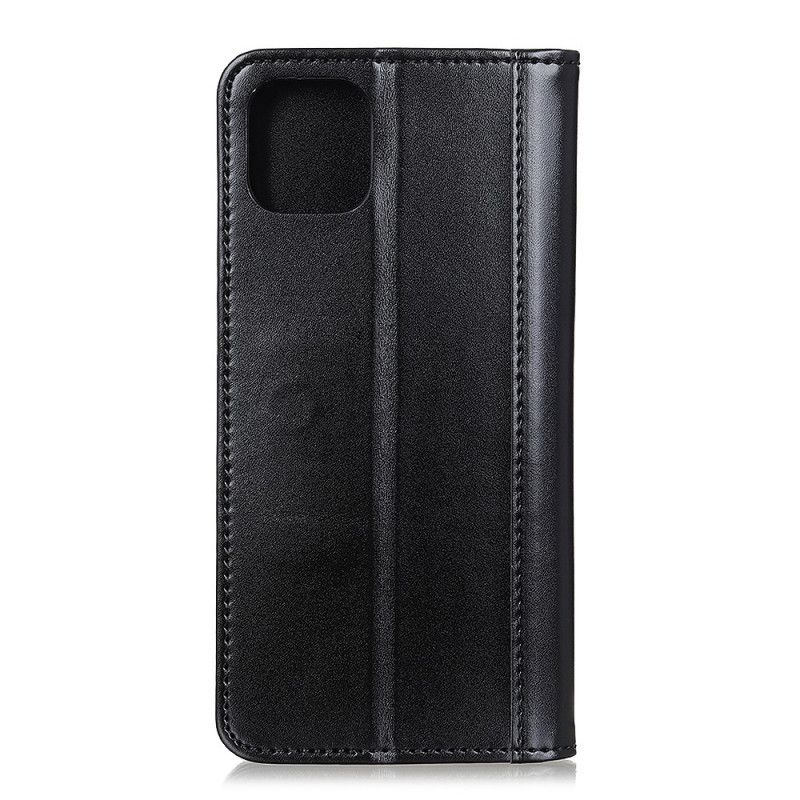 Flip Cover iPhone 12 Mini Cuir Fendu