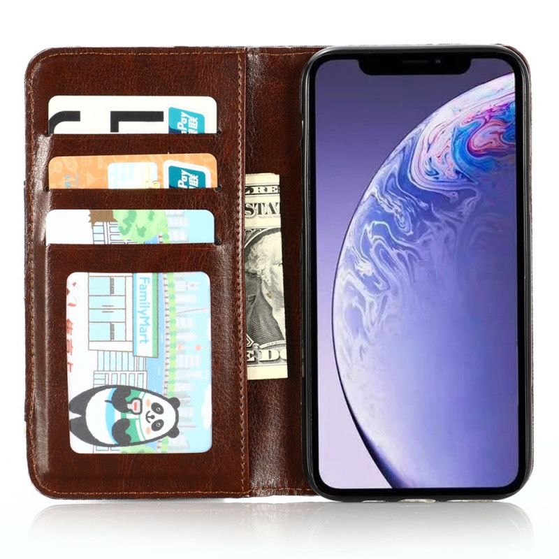 Flip Cover iPhone 12 / 12 Pro Jeans Poche Porte-carte Frontal