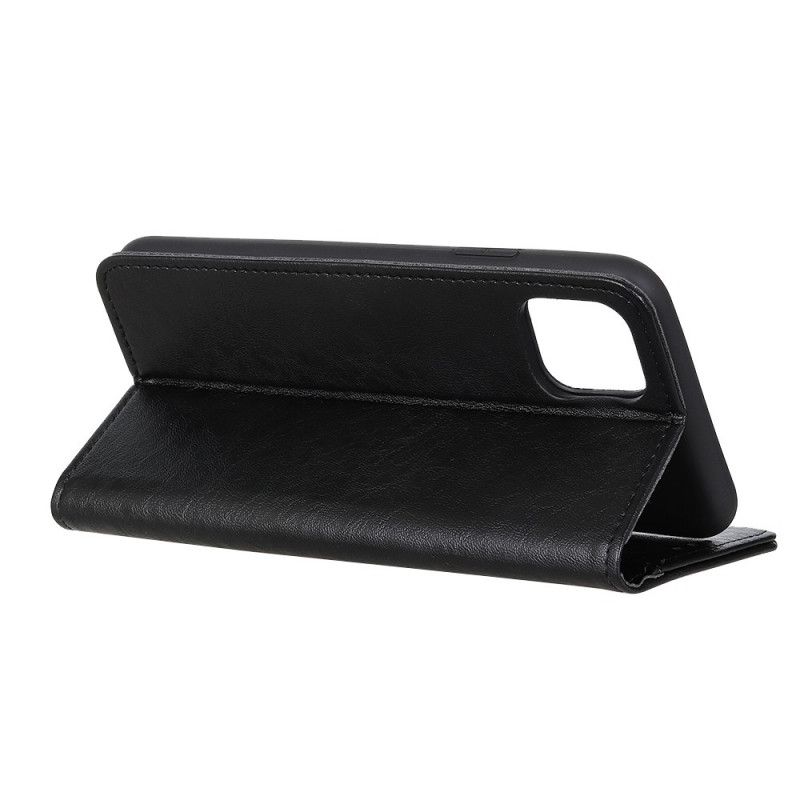 Flip Cover iPhone 12 Pro Max Cuir Fendu Élégance