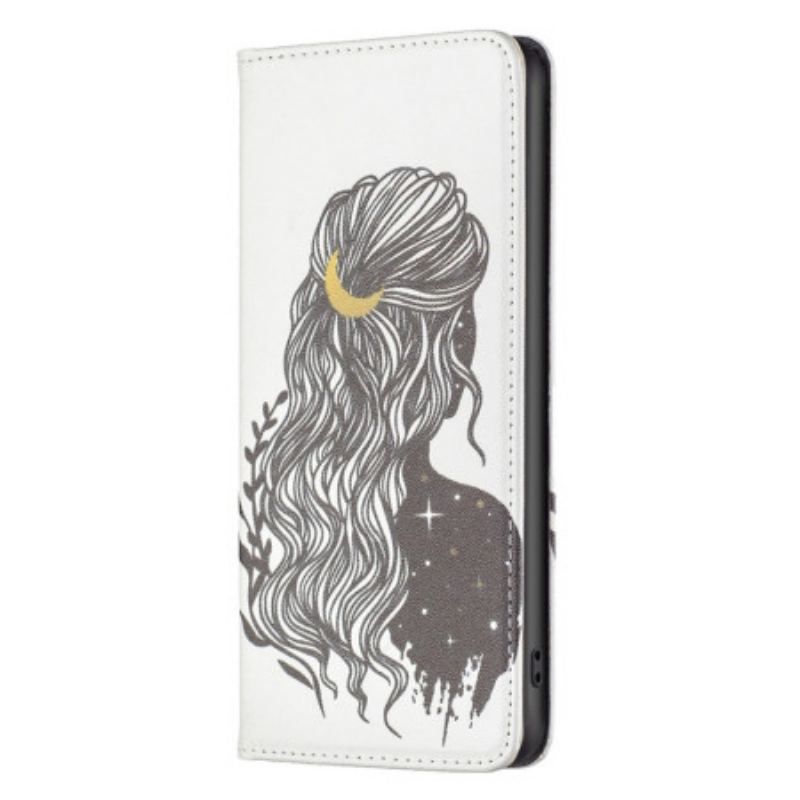 Flip Cover iPhone 14 Pro Max Jolie Chevelure