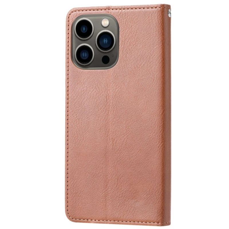 Flip Cover iPhone 14 Pro Max Simili Cuir Porte-Cartes