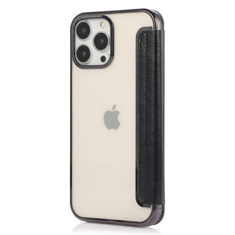 Flip Cover iPhone 14 Pro Simili Cuir Porte-Carte