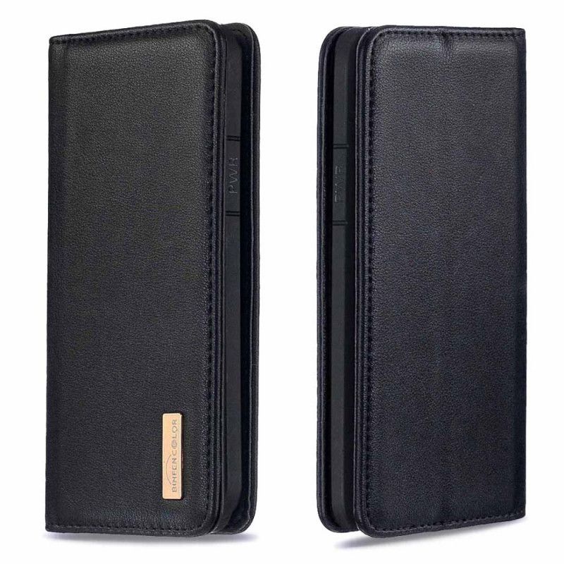 Flip Cover iPhone X / Xs Cuir Véritable Coque Détachable