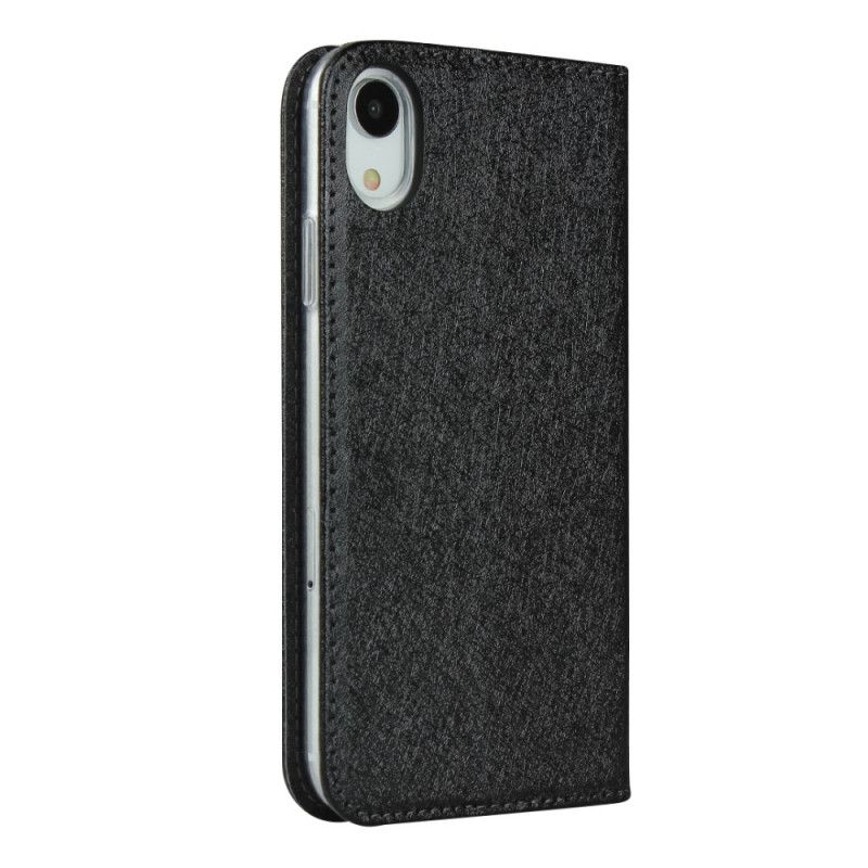 Flip Cover iPhone Xr Style Cuir Douceur Avec Lanière