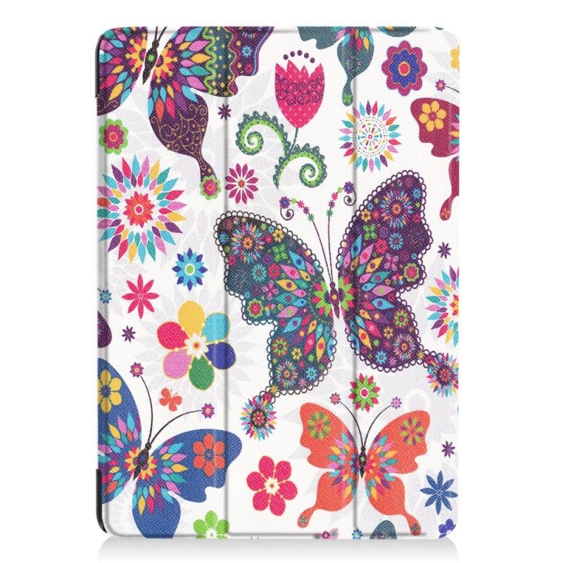 Housse iPad 9.7 2017 Papillons Et Fleurs