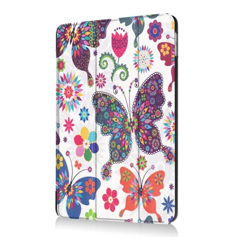 Housse iPad 9.7 2017 Papillons Et Fleurs