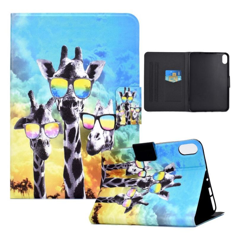 Housse iPad Mini 6 (2021) Funky Girafes