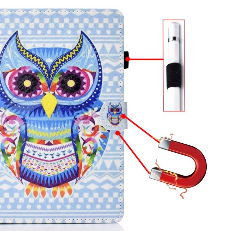 Housse iPad Mini 6 (2021) Hibou Tribal