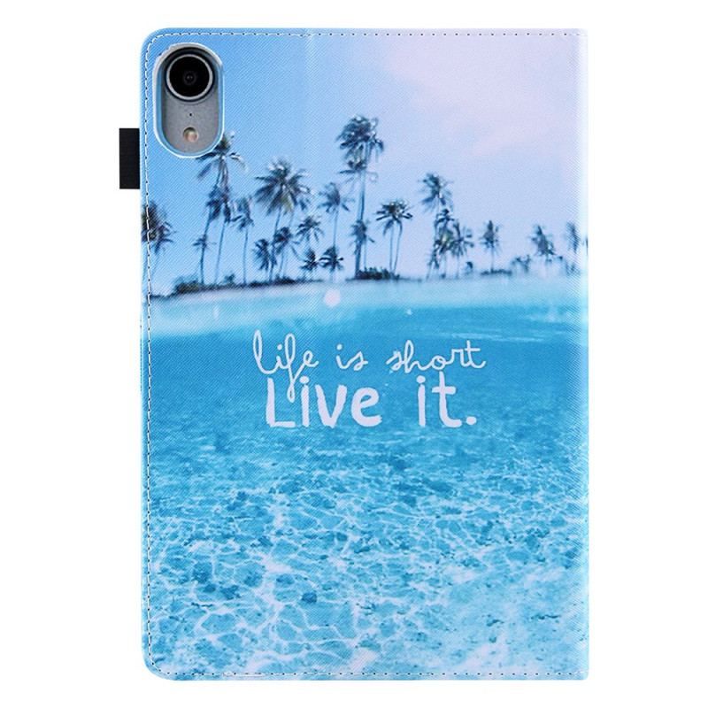 Housse iPad Mini 6 (2021) Life is Short Marine